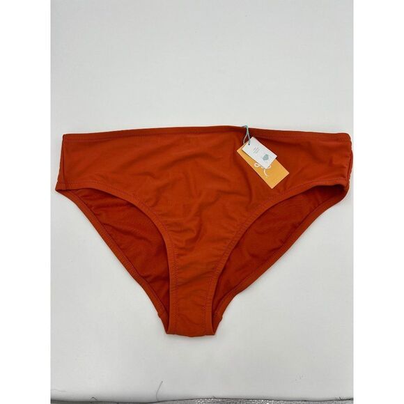 Brand New Kona Sol Women's String Orange Bikini Bottom Size 16 W/18 W Swimwear - Picture 2 of 6